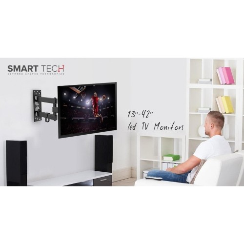 ΒΑΣΗ TV LCD BRATECK LDA21-223 13"-42" 20kg ΜΕ ΜΟΝΟ ΤΗΛΕΣΚΟΠΙΚΟ ΒΡΑΧΙΟΝΑ BLACK